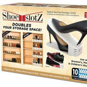 18- Space-Saving Shoe Slotz Storage Units